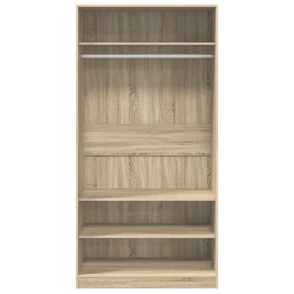 vidaXL Wardrobe Sonoma Oak 100x50x200 cm Engineered Wood