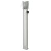 vidaXL Outdoor Floor Lamp with Outlet Silver 110cm Stainless Steel