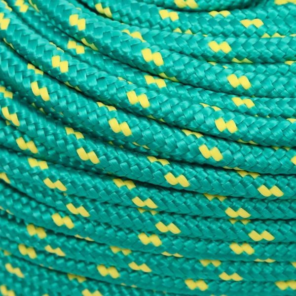 vidaXL Boat Rope Green 8 mm 100 m Polypropylene