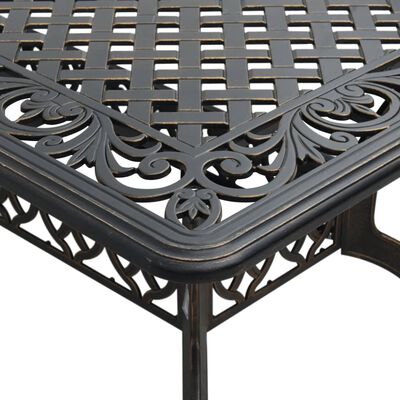 vidaXL Garden Table Bronze 150x90x72 cm Cast Aluminium