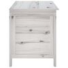 vidaXL Garden Storage Box White 99x49.5x58.5 cm Solid Wood Fir