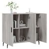vidaXL Sideboard Grey Sonoma 90x34x80 cm Engineered Wood