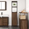 vidaXL Bathroom Cabinet with Shelves Brown Oak 36x35x165 cm