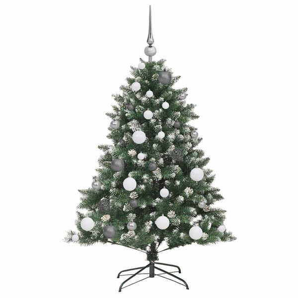 vidaXL Artificial Christmas Tree with 150 LEDs with Stand Green 120 cm