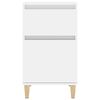 vidaXL Bedside Cabinet High Gloss White 40x35x70 cm