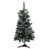 vidaXL Artificial Pre-lit Christmas Tree with Stands Green 90 cm PVC