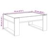 vidaXL Coffee Table with Infinity LED Sonoma Oak 70x53x30 cm