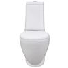 White Ceramic Toilet & Bidet Set