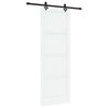 vidaXL Sliding Door ORKDAL White 83 x 232 cm Solid Pine Wood