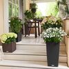 LECHUZA Planter CUBICO Cottage 40 ALL-IN-ONE Granite