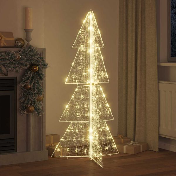 vidaXL Christmas Tree with 160 LEDs Warm White 150 cm Acrylic