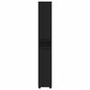vidaXL Bathroom Cabinet Black 30.5 x 30 x 195 cm Engineered Wood
