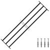 vidaXL Window Security Grille 174 x 45 cm Galvanized Steel