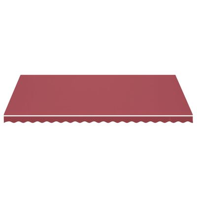 vidaXL Replacement Fabric for Awning Burgundy Red 5x3 m