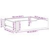vidaXL Under-Bed Drawers with Wheels 2 pcs 65x55x17 cm Solid Wood Pine