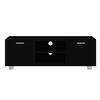 vidaXL TV Cabinet Black 120x40.5x35 cm Engineered Wood
