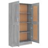 vidaXL Book Cabinet Grey Sonoma 82.5x30.5x150 cm Engineered Wood