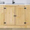 vidaXL Cabinet with Storage Honey 80 x 46 x 81.5 cm Solid Pine Wood