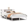 vidaXL Bookcase Bed without Mattress White 160x200 cm Solid Wood Pine
