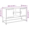vidaXL TV Cabinet White 100.5x39x60.5 cm Steel