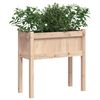 vidaXL Garden Planter with Legs 70x31x70 cm Solid Wood Pine