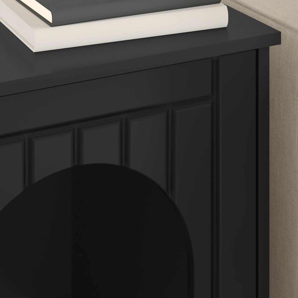 vidaXL Cat House Black 53 x 52 x 62 cm Engineered Wood