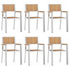 vidaXL GardenDiningSet Brown SolidTeakwood