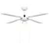 vidaXL Ceiling Fan with Light 106 cm White