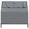 vidaXL Dog House Light Grey Oxford Fabric and Steel