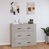 vidaXL Sideboard Concrete Grey 80x33x70 cm Engineered Wood