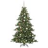 vidaXL Artificial Hinged Christmas Tree Green 180 cm PVC and Steel