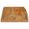 vidaXL Table Top 60x40x3.8 cm Live Edge Solid Wood Mango