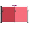 vidaXL Retractable Side Awning Red 120x500 cm