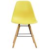 vidaXL Dining Chairs 6 pcs Yellow Plastic