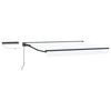 vidaXL Electric Retractable Awning White and Anthracite 3.5 x 2.5 m