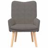 vidaXL Armchair Light Grey 63 x 67 x 94 cm Sherpa Fabric
