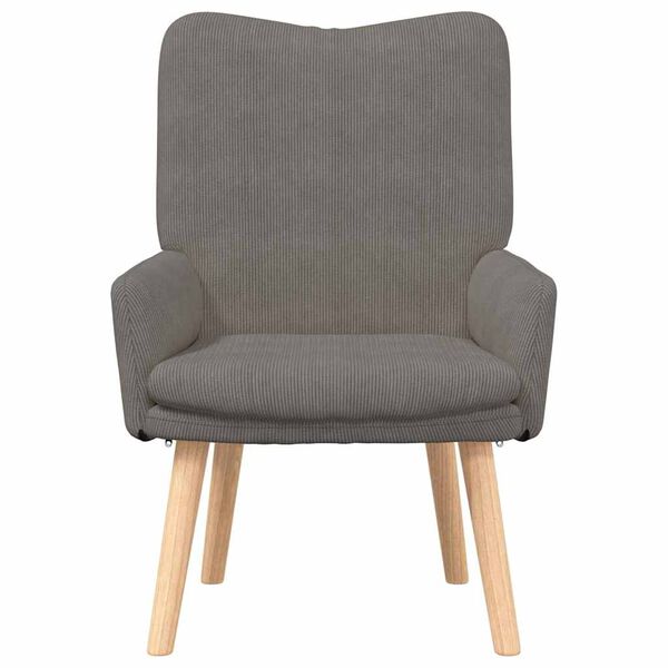 vidaXL Armchair Light Grey 63 x 67 x 94 cm Sherpa Fabric