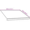 vidaXL Awning Top Sunshade Canvas Orange and Brown 300x250 cm