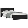 vidaXL Bed Frame with LED without Mattress Black 135x190 cm Double