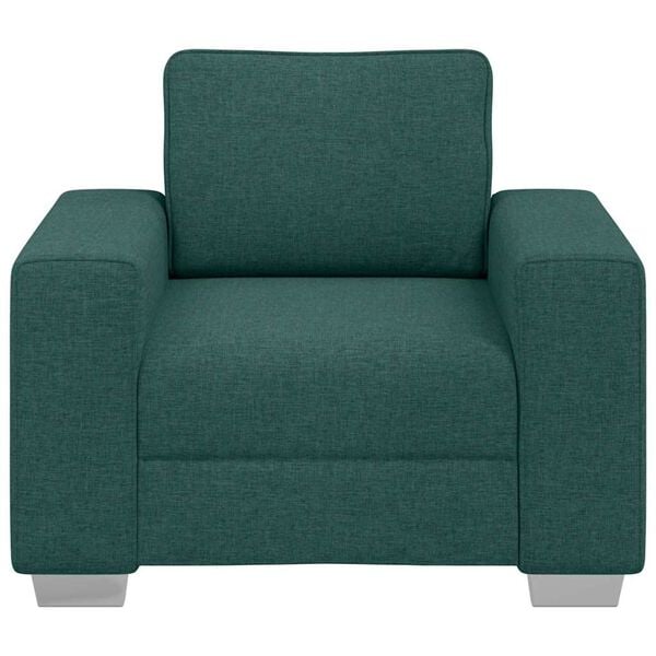 vidaXL Sofa Dark Green 100 x 77 x 82 cm Fabric