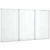 vidaXL Magnetic Whiteboard Foldable 150x100x1,7 cm Aluminium