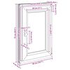 vidaXL Basement Window "RISOR" 50x75 cm Tilt&Turn DIN Left White