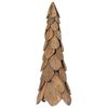 vidaXL Christmas Tree with Stand Brown 80 cm Solid teak wood