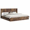 vidaXL Bed Frame with Storage and Headboard Smoked Oak 180 x 200 cm