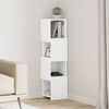 vidaXL Corner Cabinet White 25.5 x 25 x 102 cm Engineered Wood