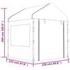 vidaXL Gazebo with Roof White 20.07x2.28x2.69 m Polyethylene