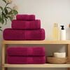 vidaXL Premium Hand Towels "SOLUND" 2 pcs Bordeaux 50x100 cm 600 gsm