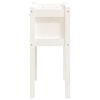 vidaXL Garden Planter with Legs White 70x31x70 cm Solid Wood Pine