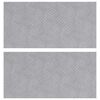 vidaXL Stair Tread 2 pcs 50 x 25 cm Silver Aluminium Rectangular