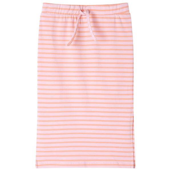 Kids' Straight Skirt with Stripes Pink 128